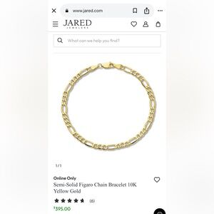 ✨ Solid 10K Gold Bracelet ✨ 8” • 3.5mm • 1.78g